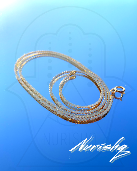 14k Serpentine Necklace